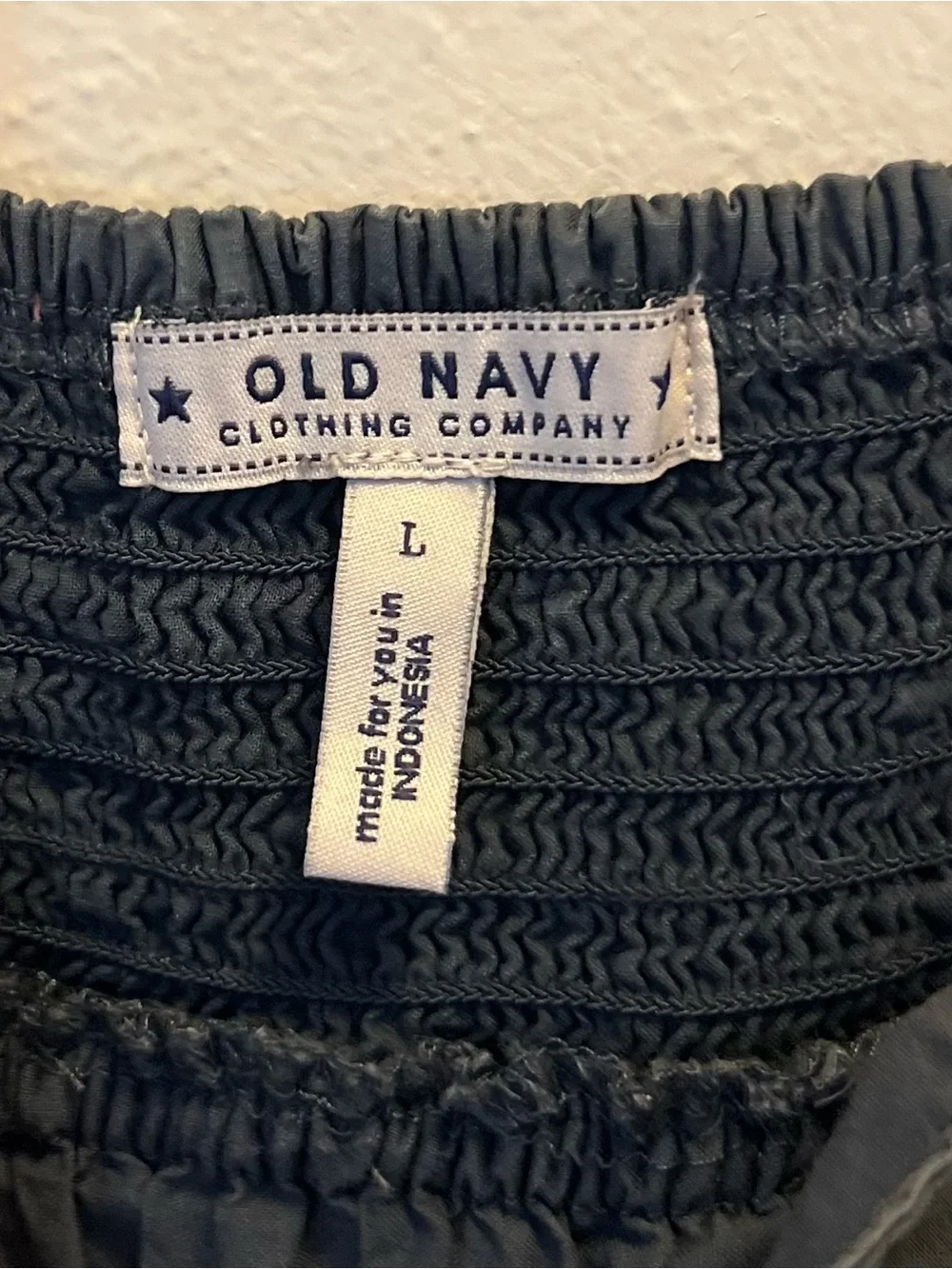 Old Navy Blue Sundress red paisley pattern